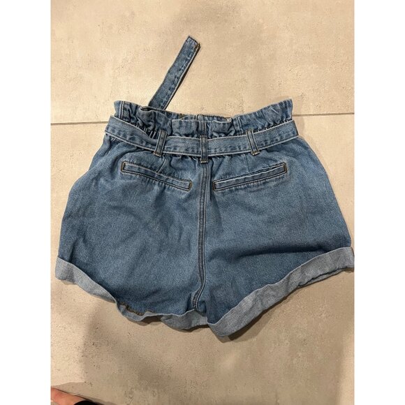 Forever 21 Paper Bag Stretch high-waisted denim shorts size 28 - Picture 6 of 7